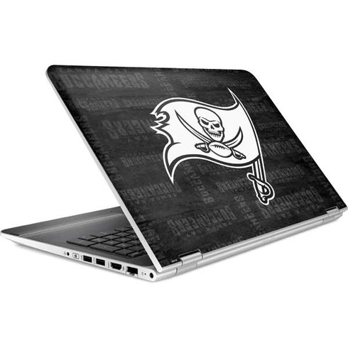 NFL Tampa Bay Buccaneers Black & White HP Pavilion Skin
